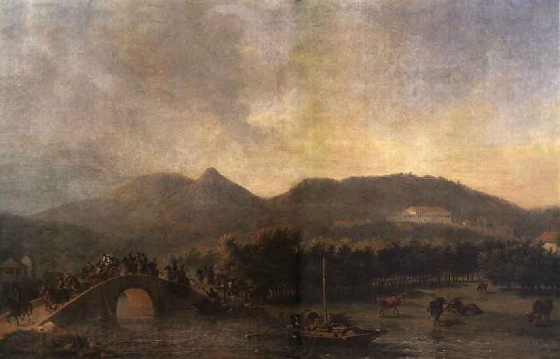 Nicolas-Antoine Taunay The Royal Processions Crossing of Maracana Bridge Germany oil painting art